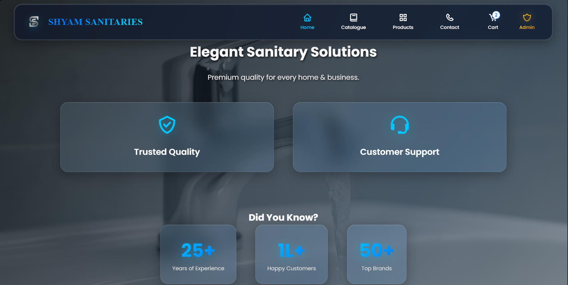 Shyam Sanitary Website